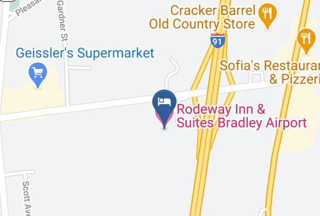 Hartford - Rodeway Inn & Suites Bradley Airport Maps