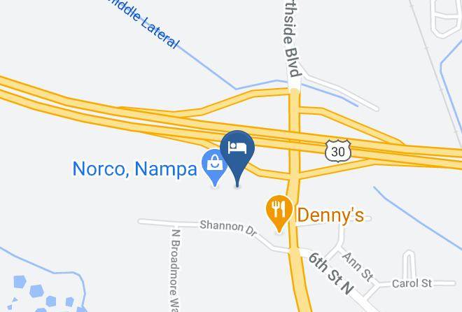 Rodeway Inn & Suites Nampa Map