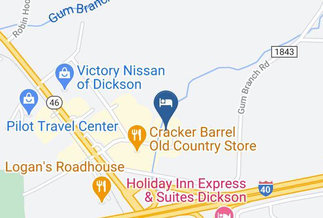 Dickson - Rodeway Inn & Suites Dickson Maps