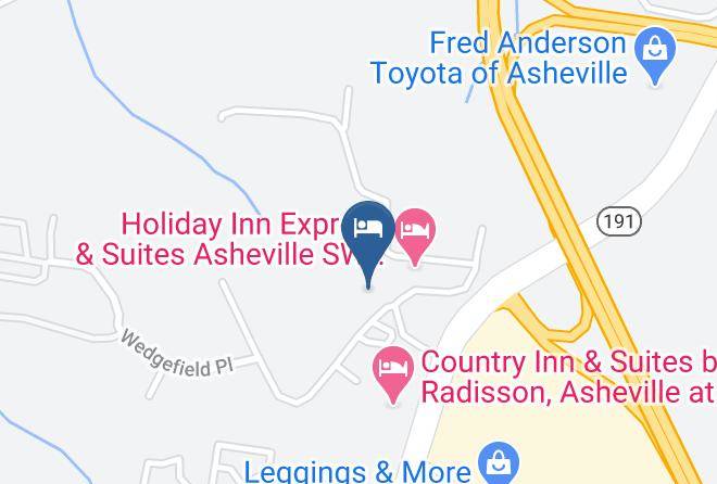 Buncombe - Rodeway Inn & Suites Near Outlet Mall Asheville Maps