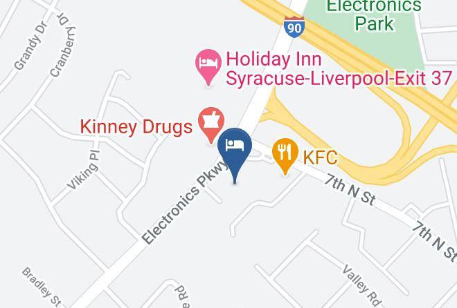 Rodeway Inn & Suites Liverpool Map