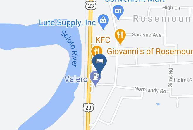 Scioto - Rodeway Inn & Suites Portsmouth Maps