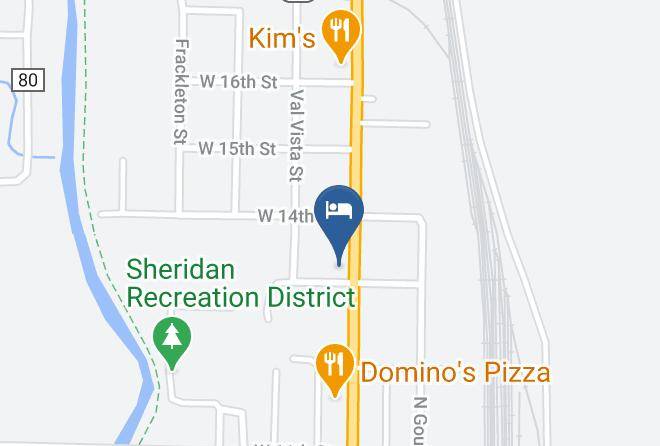 Sheridan - Rodeway Inn & Suites Maps