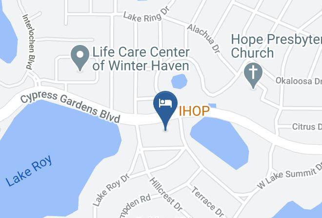 Polk - Rodeway Inn & Suites Winter Haven Chain Of Lakes Maps