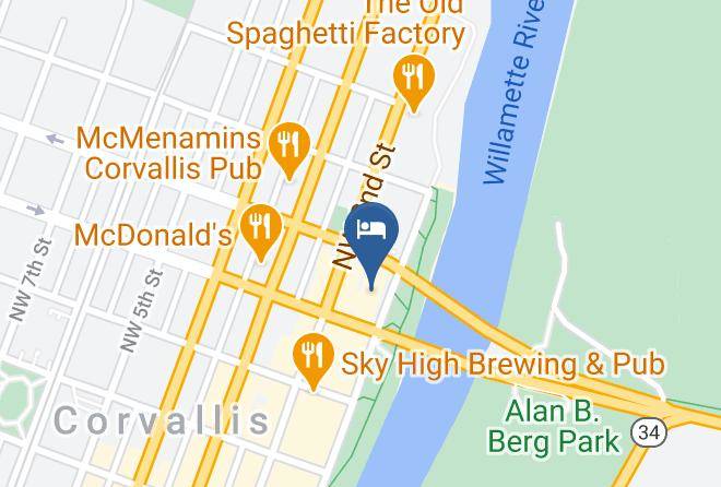 Benton - Rodeway Inn Willamette River Maps