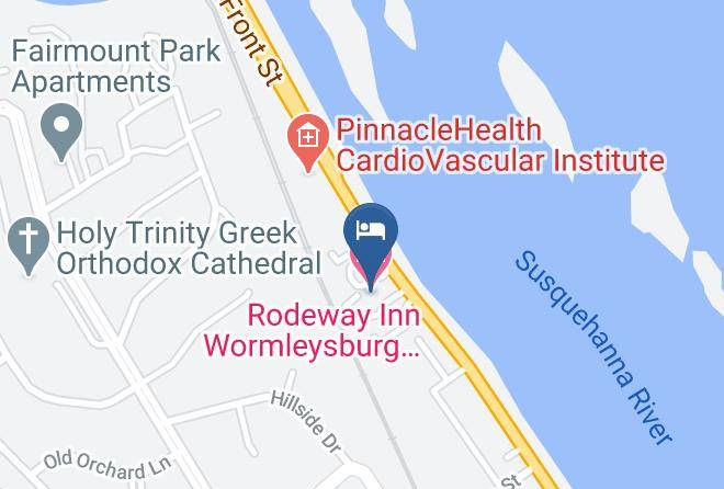 Cumberland - Rodeway Inn Wormleysburg Harrisburg Maps