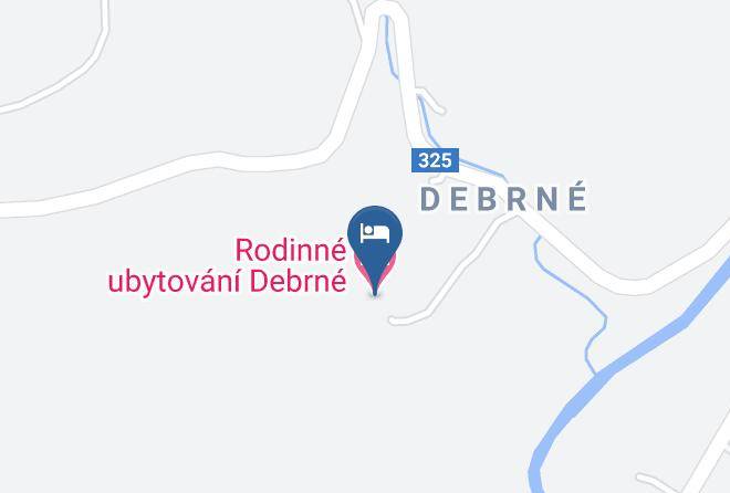Rodinne Ubytovani Debrne Map