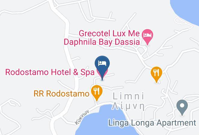 Kerkira - Rodostamo Hotel & Spa Maps