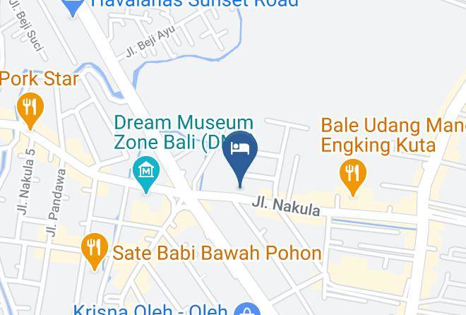 Denpasar - Rofa Kuta Hotel Maps