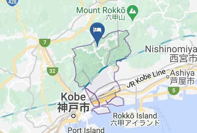 Kobe City Nada Ward - Rokkosan Ymca Maps