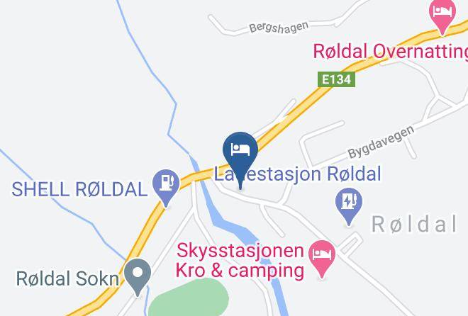 Ullensvang - Roldalstunet Overnatting Maps