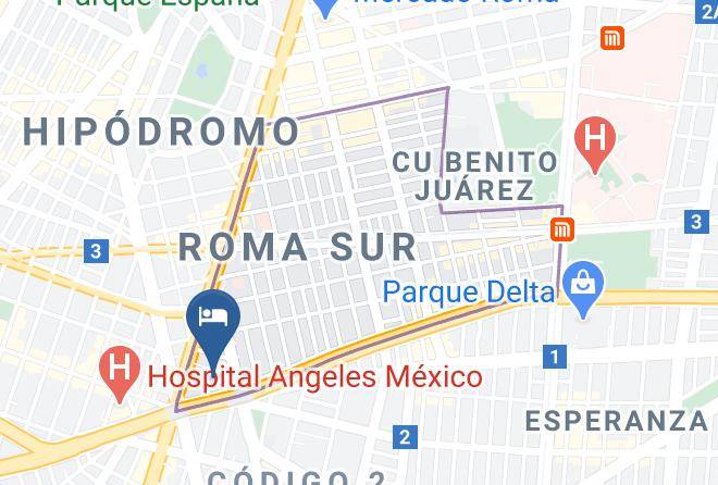 Cuauhtemoc - Roma Suites Maps