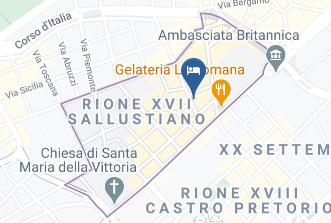 Roma Veneto Relais Map