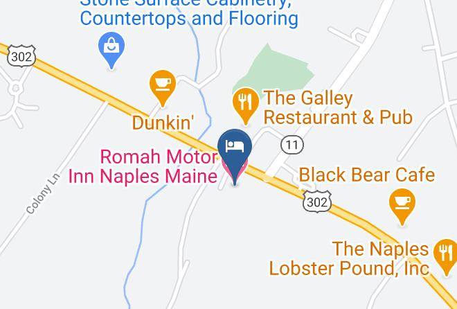 Cumberland - Romah Motor Inn Naples Maine Maps
