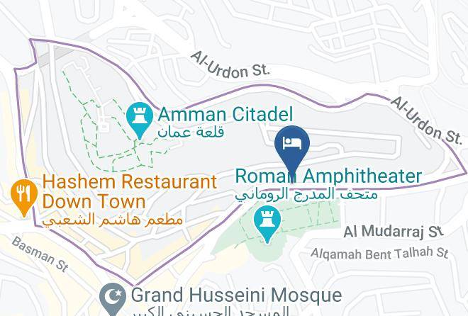 Amman - Roman Theater Hotel Maps