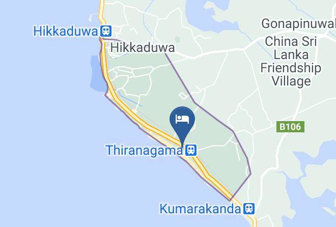 Galle - Roman Beach Hotel Hikkaduwa Maps