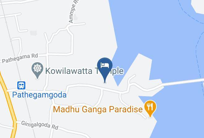 Galle - Roman Lake Hotel Maps