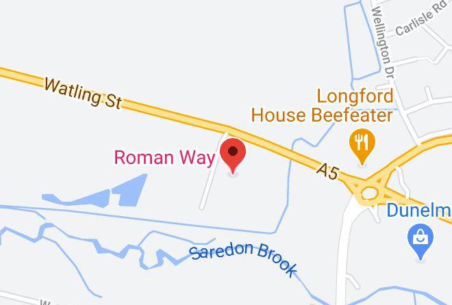 Staffs - Roman Way Hotel Maps