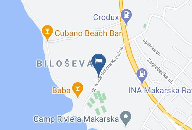 Makarska - Romana Beach Resort Maps