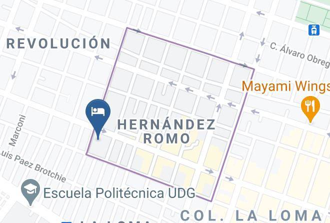 Guadalajara - Romance Motel Retiro Maps