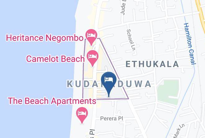 Colombo - Romantic Garden Hotel Maps