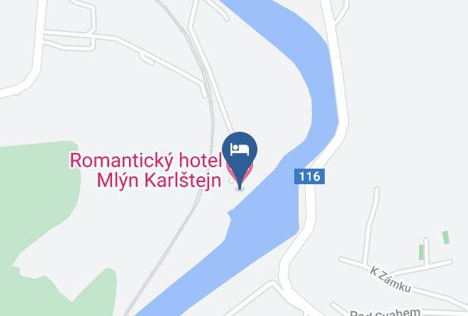 Romantic Hotel Mlyn Karlstejn Map