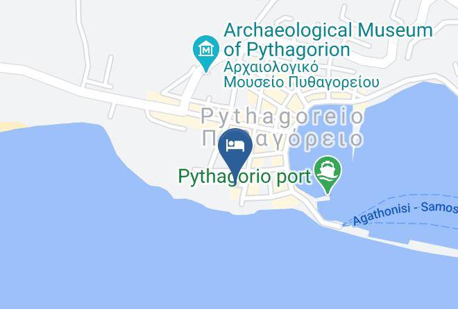 Samos - Romantic Maisonette In The Heart Of Pythagoreio Maps