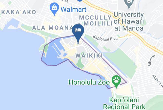 Honolulu - Romantic Ocean View Boutique Hotel Condo 2001 Maps