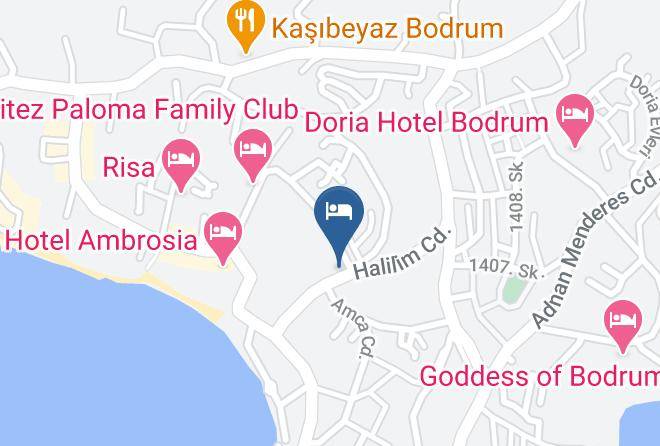 Bodrum - Romantik Hotel Maps