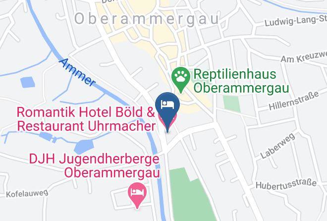 Garmisch Partenkirchen - Romantik Hotel Bold & Restaurant Uhrmacher Maps
