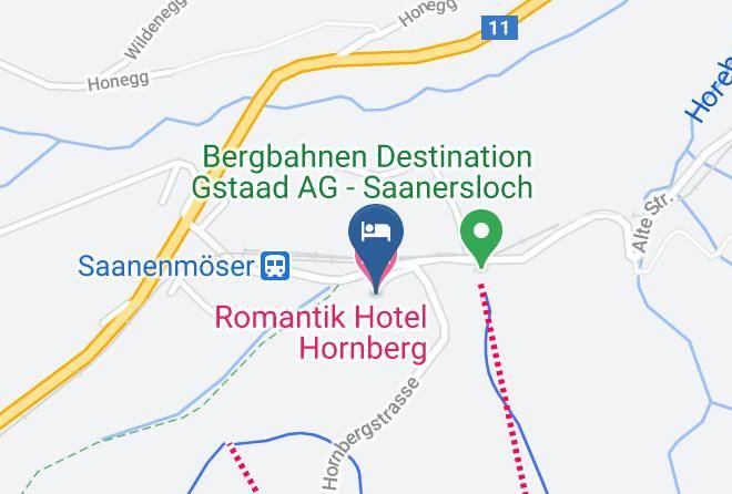 Romantik Hotel Hornberg Karte - Berne - Obersimmental Saanen