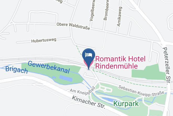 Schwarzwald Baar Kreis - Romantik Hotel Rindenmuhle Maps