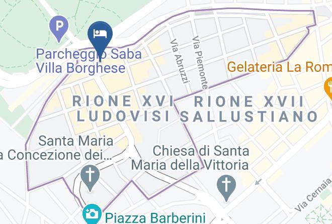 Rome - Rome Marriott Grand Hotel Flora Maps
