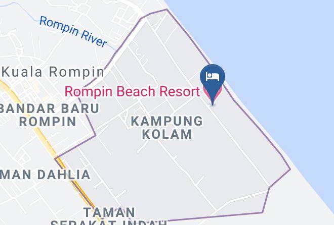 Rompin Beach Resort Map