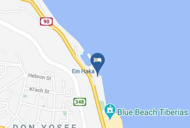 Tiberias - Ron Beach Hotel Maps