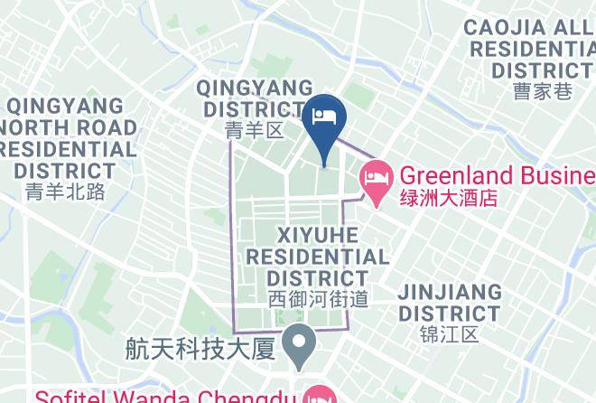 Chengdu - Rongcheng Holiday Hotel Maps