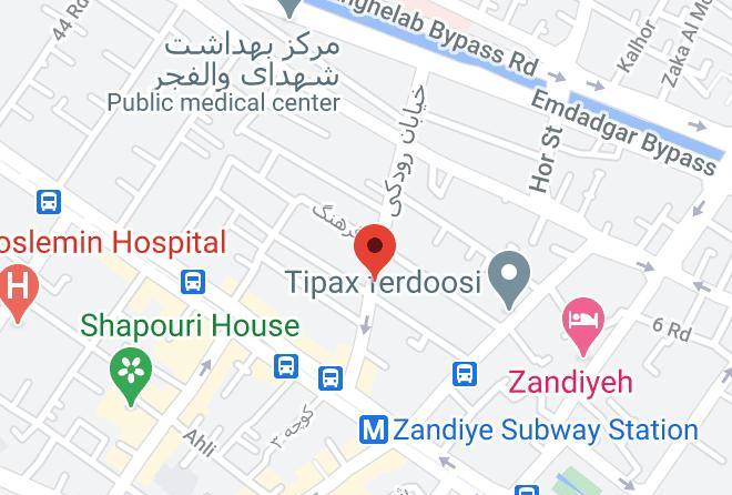 Shiraz - Roodaki Hotel Maps
