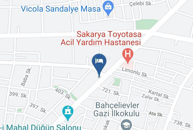 Serdivan - Roof 264 Hotel And Suites Maps