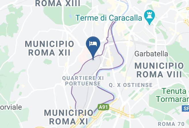 Rome - Roof Garden Zaccardi B&b Maps