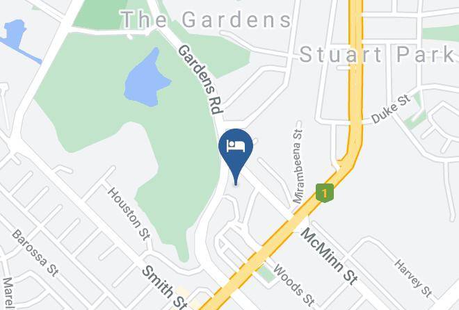 Frontier Hotel Darwin Map