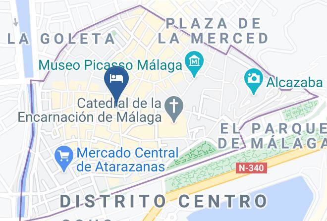 Malaga - Room Mate Larios Hotel Maps