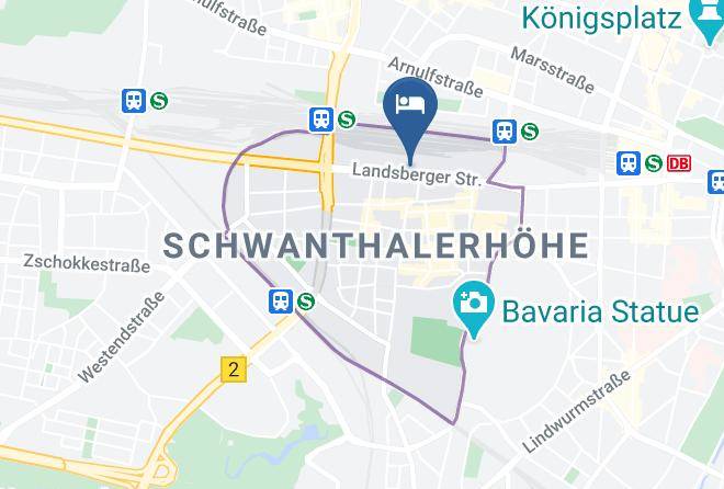 Munich District - Roomers Munich Autograph Collection Maps