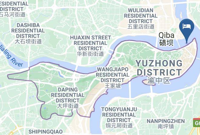 Yuzhong District - Roots Hill And Hotel Maps