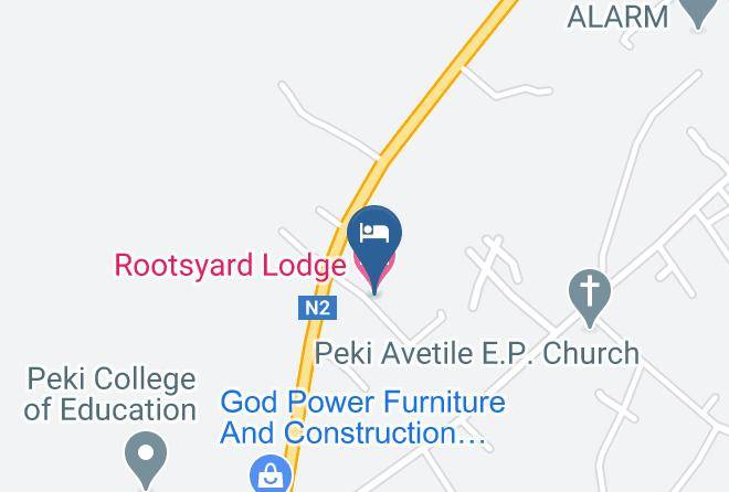 Kpando - Rootsyard Lodge Maps