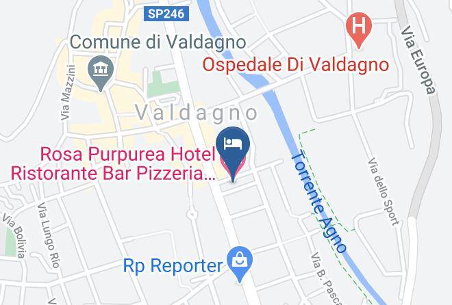 Vicenza - Rosa Purpurea Hotel Ristorante Bar Pizzeria Wellness Centre Maps