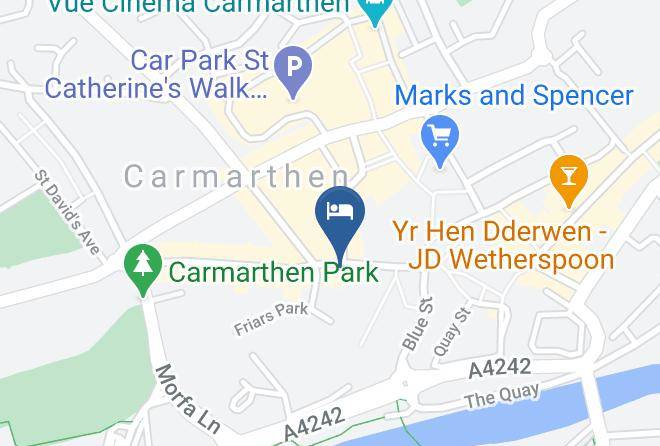 Carmarthenshire - Rose And Crown Hotel Maps