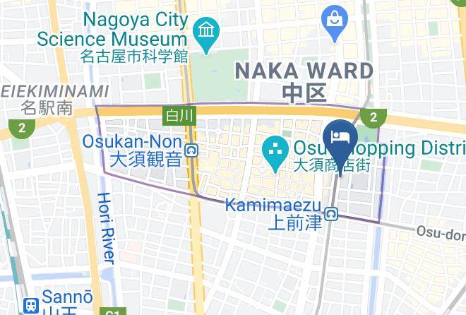 Nagoya City Naka Ward - Rose Court Hotel Maps