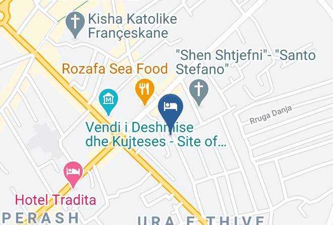 Shkoder - Rose Garden Hotel Restaurant Maps