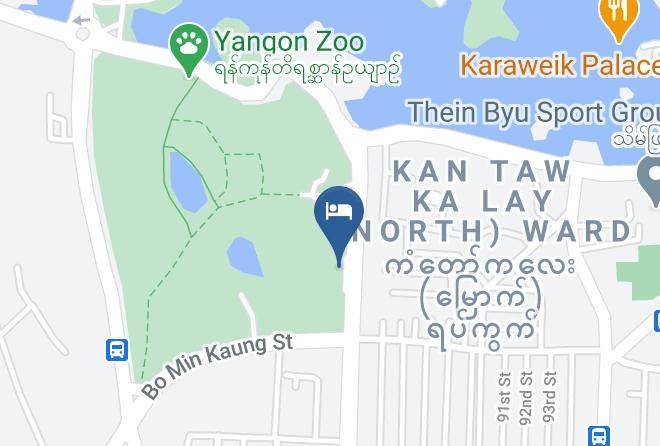 Yangon West - Rose Garden Hotel Yangon Maps