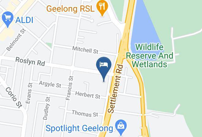 Greater Geelong - Rose Garden Motel Maps